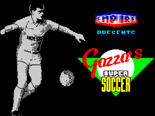 Super Soccer title screen for ZX Spectrum
